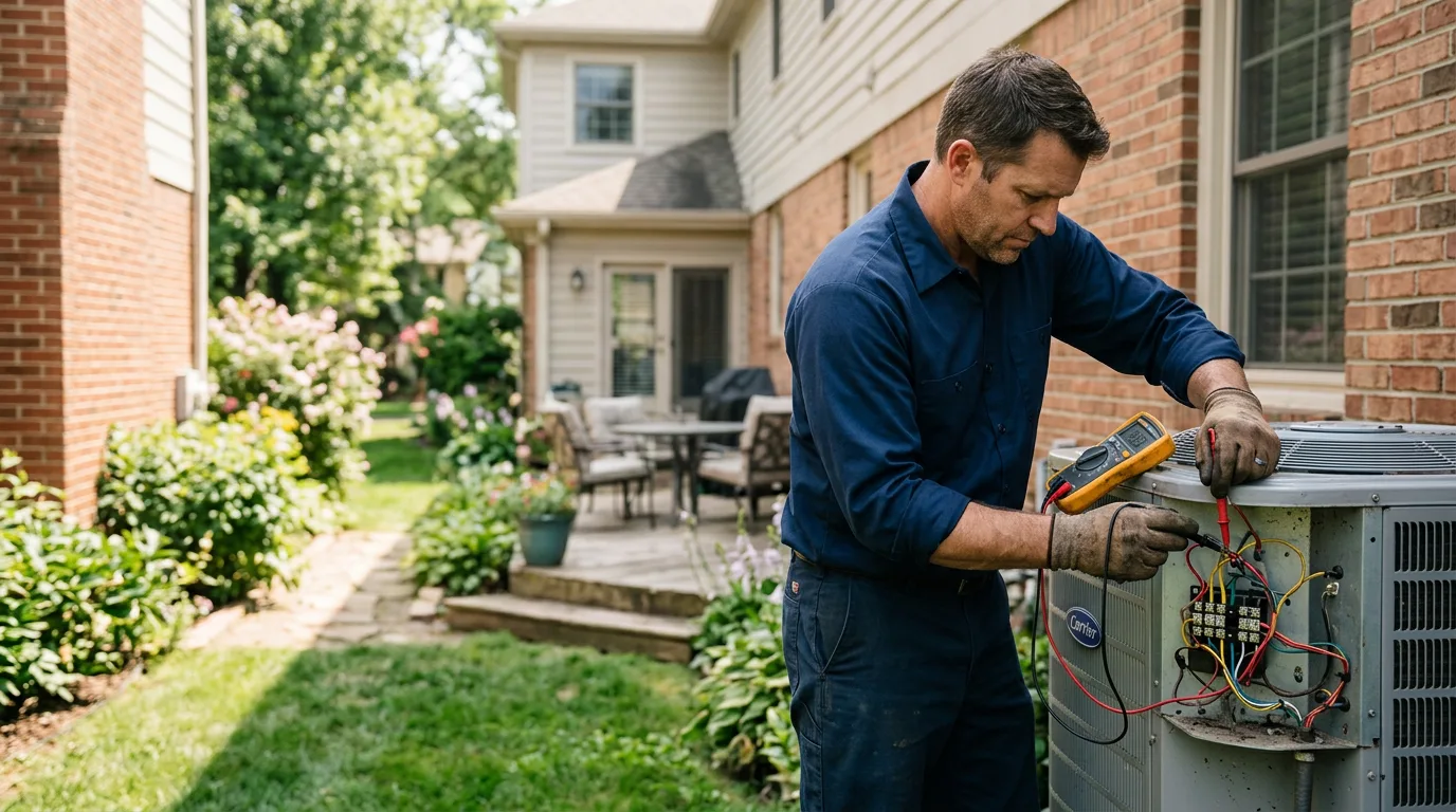 HVAC technician working near Inlet, NY